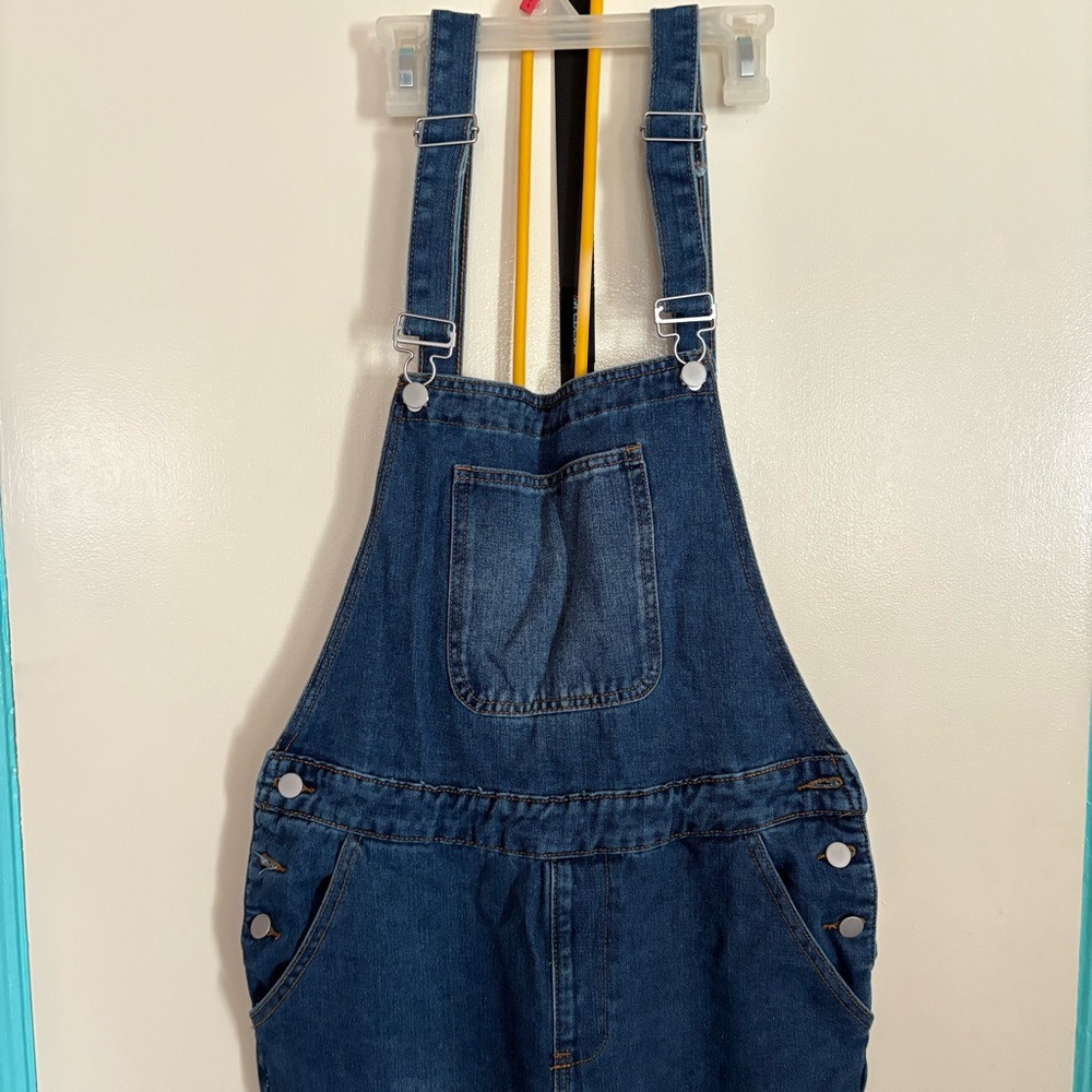 SHEIN Blue Denim Overalls Men’s size Small